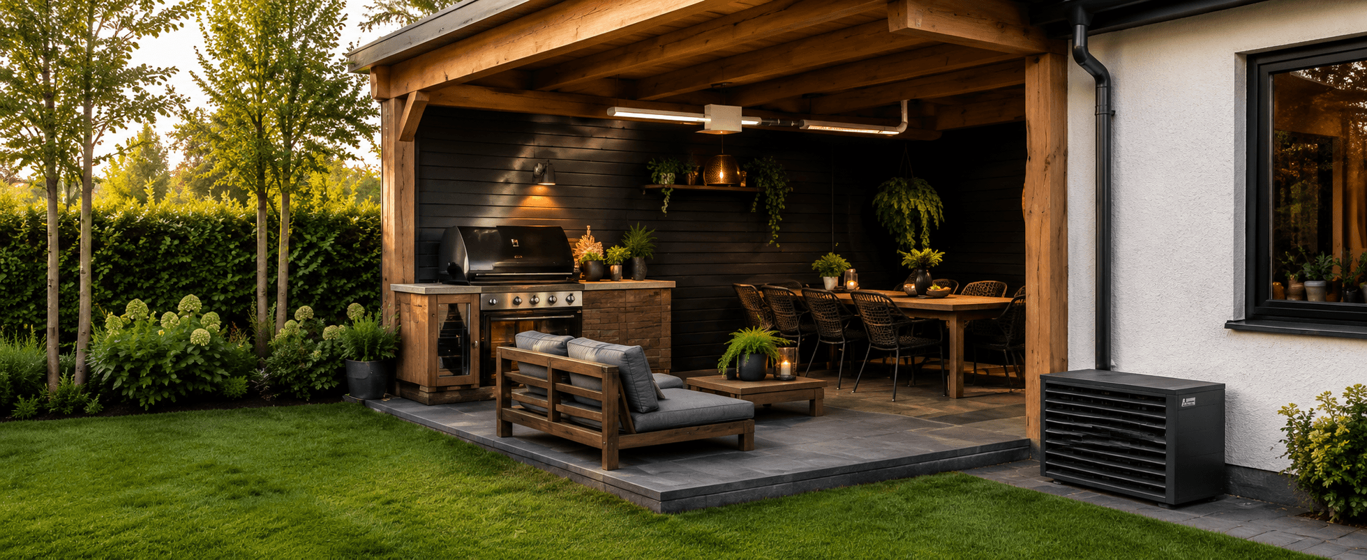 Hoe ventileer je tijdens het BBQ'en onder de veranda?